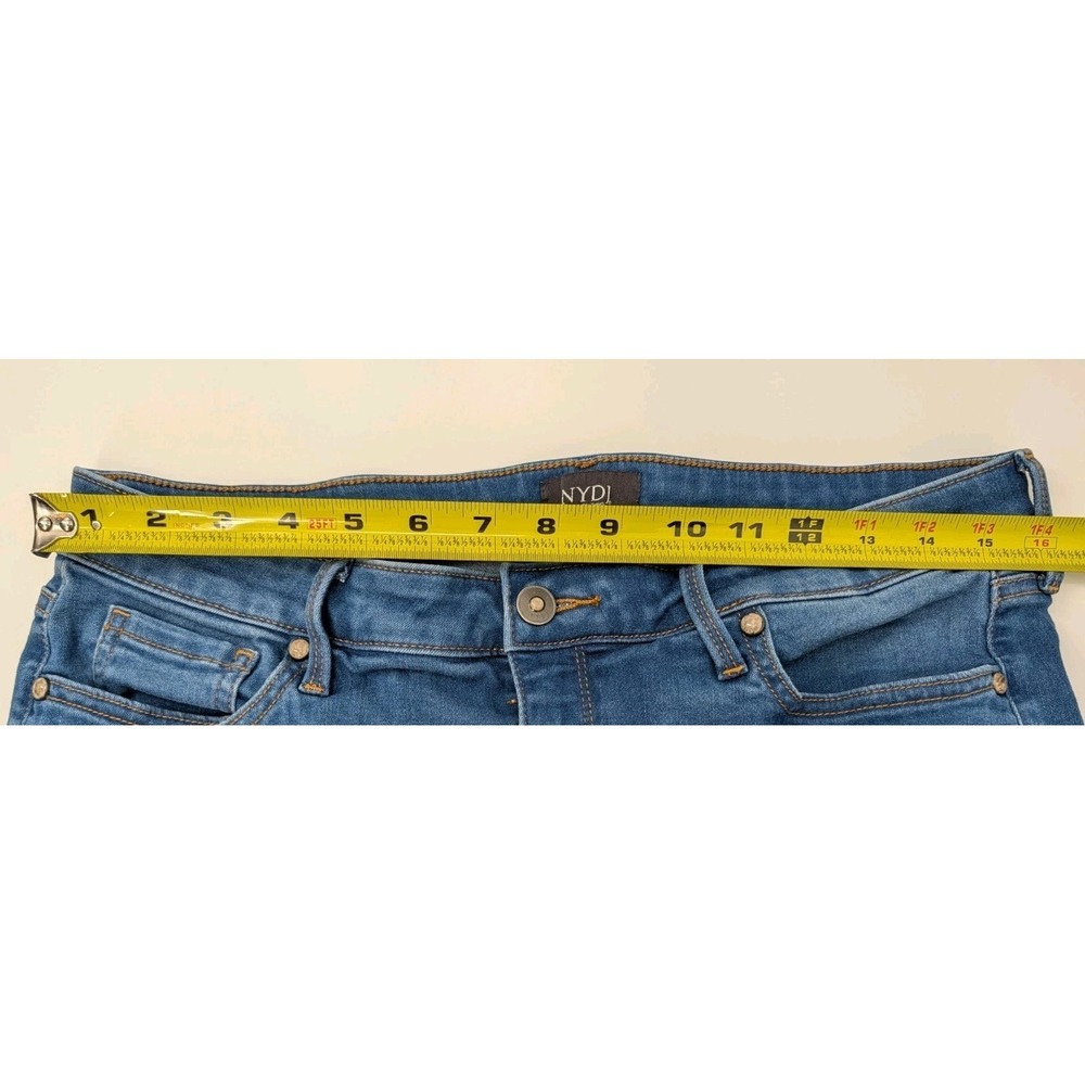 NYDJ Brigitte High Waist Wide Leg Capris Dark Wash Size 12 Stretch - Picture 6 of 8